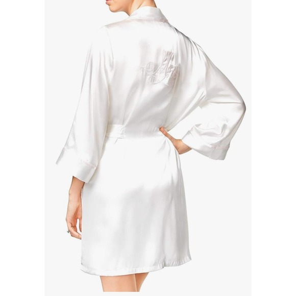 Linea Donatella Mrs Wrap Robe Babydoll ChemiseNightgown Set Sexy Romantic M Soft - Picture 2 of 16